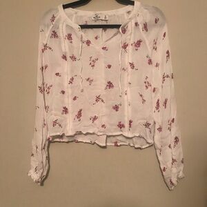 Hollister Boho Floral Long Sleeve Top